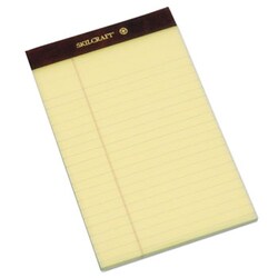 Enterprise Technology Solutions&nbsp;Legal Pads, Wide/Legal Rule, 5 X 8, Canary, 50 Sheets, Dozen