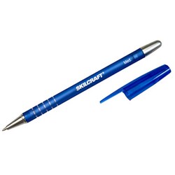 Enterprise Technology Solutions&nbsp;Rubberized Refillable Stick Ballpoint Pen, 1Mm, Blue Ink/Barrel, Dozen