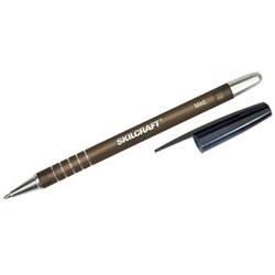 Enterprise Technology Solutions&nbsp;Rubberized Refillable Stick Ballpoint Pen, 1Mm, Black Ink/Barrel, Dozen
