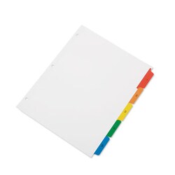 Enterprise Technology Solutions&nbsp;Table Of Contents Indexes, 5-Tab, 1 To 5, 11 X 8.5, White, 1 Set