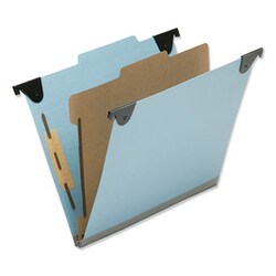 Enterprise Technology Solutions Hanging Classification Folders, Letter Size, 3 Dividers, 2/5-Cut Tab, Light Blue, 10/Box