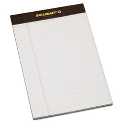 Enterprise Technology Solutions&nbsp;Legal Pads, Wide/Legal Rule, 5 X 8, White, 50 Sheets, Dozen