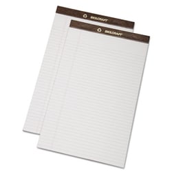 Enterprise Technology Solutions&nbsp;Legal Pads, Wide/Legal Rule, 8.5 X 14, White, 50 Sheets, Dozen