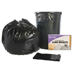 Enterprise Technology Solutions Recycled Content Trash Can Liners, 45 Gal,