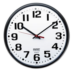 Enterprise Technology Solutions Slimline Quartz Wall Clock, 12.75