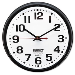 Enterprise Technology Solutions Slimline Quartz Wall Clock, 9.2