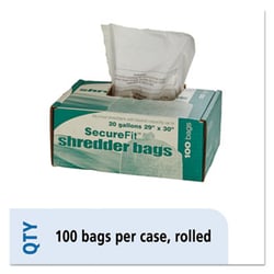 Enterprise Technology Solutions Heavy-Duty Shredder Bags, 20 Gal Capacity,