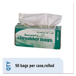 Enterprise Technology Solutions&nbsp;Heavy-Duty Shredder Bags, 39 Gal Capacity, 50/Bx