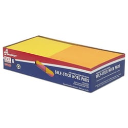 Enterprise Technology Solutions&nbsp;Self-Stick Note Pads, 3 In X 3 In, Unruled, Assorted Neon Colors