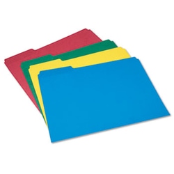 Enterprise Technology Solutions Color File Folder Set, 1/3-Cut Tabs, Letter