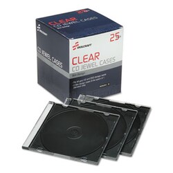 Enterprise Technology Solutions Slim Cd Case, Clear, 25/Pack, Quantity: