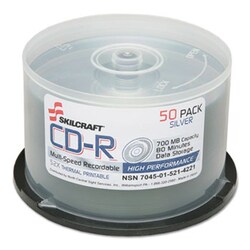 Enterprise Technology Solutions Cd-R Disc, 700Mb/80Min, 52X, Spindle, 50/Pack,