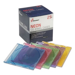 Enterprise Technology Solutions Slim Cd Cases, Assorted Colors, 25/Pack,
