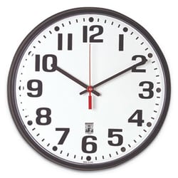 Enterprise Technology Solutions Self-Set Wall Clock, 12.75