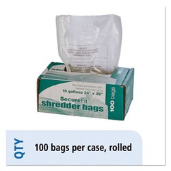 Enterprise Technology Solutions Medium-Duty Shredder Bags, 10 Gal Capacity,