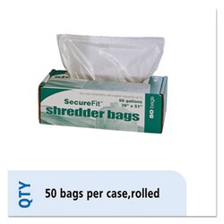 Enterprise Technology Solutions Heavy-Duty Shredder Bags, 50 Gal Capacity,