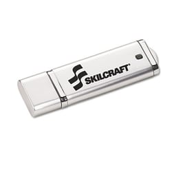 Enterprise Technology Solutions Ultra-Slim Flash Drive, 4 Gb, Silver, Quantity: