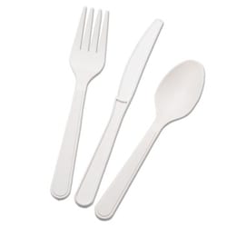 Enterprise Technology Solutions Skilcraft, Biobased Cutlery Set With Knife, Spoon, Fork, 400 Sets/Box