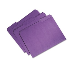 Enterprise Technology Solutions Recycled File Folders, 1/3-Cut 1-Ply Tabs,
