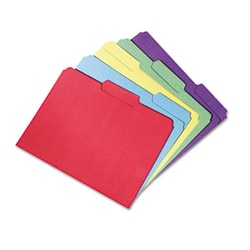 Enterprise Technology Solutions Recycled File Folders, 1/3-Cut 2-Ply Tabs,