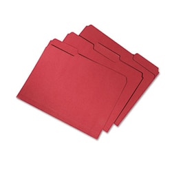 Enterprise Technology Solutions Recycled File Folders, 1/3-Cut 2-Ply Tabs,