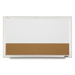 Enterprise Technology Solutions&nbsp;Quartet Cubicle Combination Boards, 18 X 30, White Frame