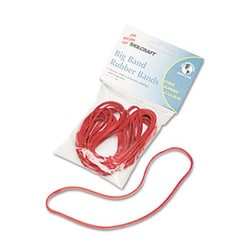 Enterprise Technology Solutions Big Band Rubber Bands, Size 117B, Red,