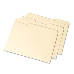 Enterprise Technology Solutions&nbsp;Manila Interior Height Folders, 1/3-Cut Tabs, Letter Size, 100/Box