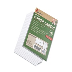 Enterprise Technology Solutions&nbsp;Recycled Copier Labels, Copiers, 2 X 4.25, White, 10/Sheet, 100 Sheets/Box