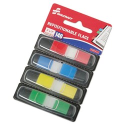 Enterprise Technology Solutions Page Flags, 1/2" X 1 3/4", Assorted, 140/Pack,
