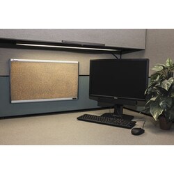 Enterprise Technology Solutions&nbsp;Quartet Cubicle Cork Board, 24 X 14, Aluminum Frame