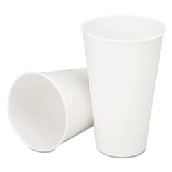Enterprise Technology Solutions Cold Beverage Cups, 12 Oz, White With Logo, 2,500/Box