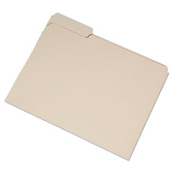Enterprise Technology Solutions&nbsp;Single Tab File Folders, 1/3-Cut Tabs, Left Position, Letter Size, Manila, 100/Box