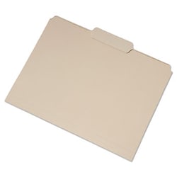 Enterprise Technology Solutions&nbsp;Single Tab File Folders, 1/3-Cut Tabs, Center Position, Letter Size, Manila, 100/Box