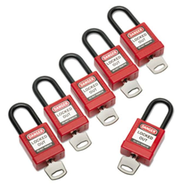 Enterprise Technology Solutions Lockout Tagout Padlocks, 1 Set Of 6 ...