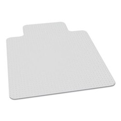 Enterprise Technology Solutions Biobased Chair Mat For Low/Medium Pile Carpet, 36 X 48, 20 X 12 Lip, Clear