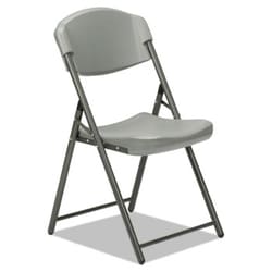 Enterprise Technology Solutions Folding Chair, Charcoal Seat/Charcoal Back,