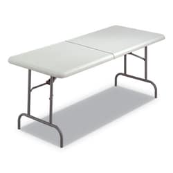 Enterprise Technology Solutions Blow Molded Folding Tables, Rectangular, 72 X 30 X 29, Platinum