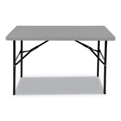 Enterprise Technology Solutions&nbsp;Blow Molded Folding Tables, Rectangular, 30 X 96 X 29, Charcoal