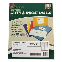 Enterprise Technology Solutions Recycled Laser And Inkjet Labels, Inkjet/Laser