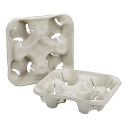 Enterprise Technology Solutions Cup Carrier, 8-32 Oz, Four Cups, 300/Box,
