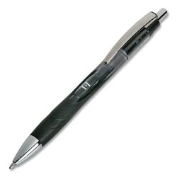 Enterprise Technology Solutions&nbsp;Vista Retractable Gel Pen, 1 Mm, Black Ink, Translucent Barrel, Dozen