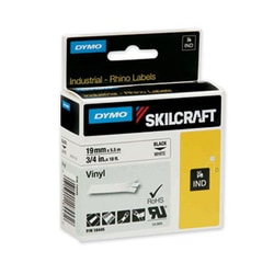 Enterprise Technology Solutions Dymo/Skilcraft Industrial Rhino Thermal Vinyl Label Tape Cassettes, 0.75