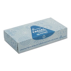 Enterprise Technology Solutions Facial Tissue, 2-Ply, White, 100 Sheets/Pack,