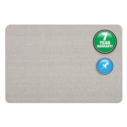 Enterprise Technology Solutions Oval Office Fabric Bulletin Board, 48 X 36, Gray
