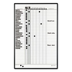 Enterprise Technology Solutions Magnetic Employee In/out Board, Porcelain,