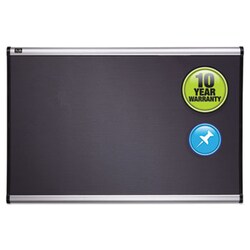 Enterprise Technology Solutions Prestige Bulletin Board, Diamond Mesh Fabric, 72 X 48, Gray/aluminum Frame