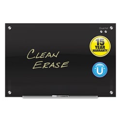 Enterprise Technology Solutions Infinity Black Glass Magnetic Marker Board,