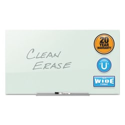Enterprise Technology Solutions Invisamount Magnetic Glass Marker Board, Frameless, 85