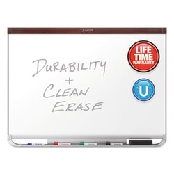 Enterprise Technology Solutions PRESTIGE 2 DURAMAX MAGNETIC PORCELAIN WHITEBOARD, 48 X 36, MAHOGANY FRAME